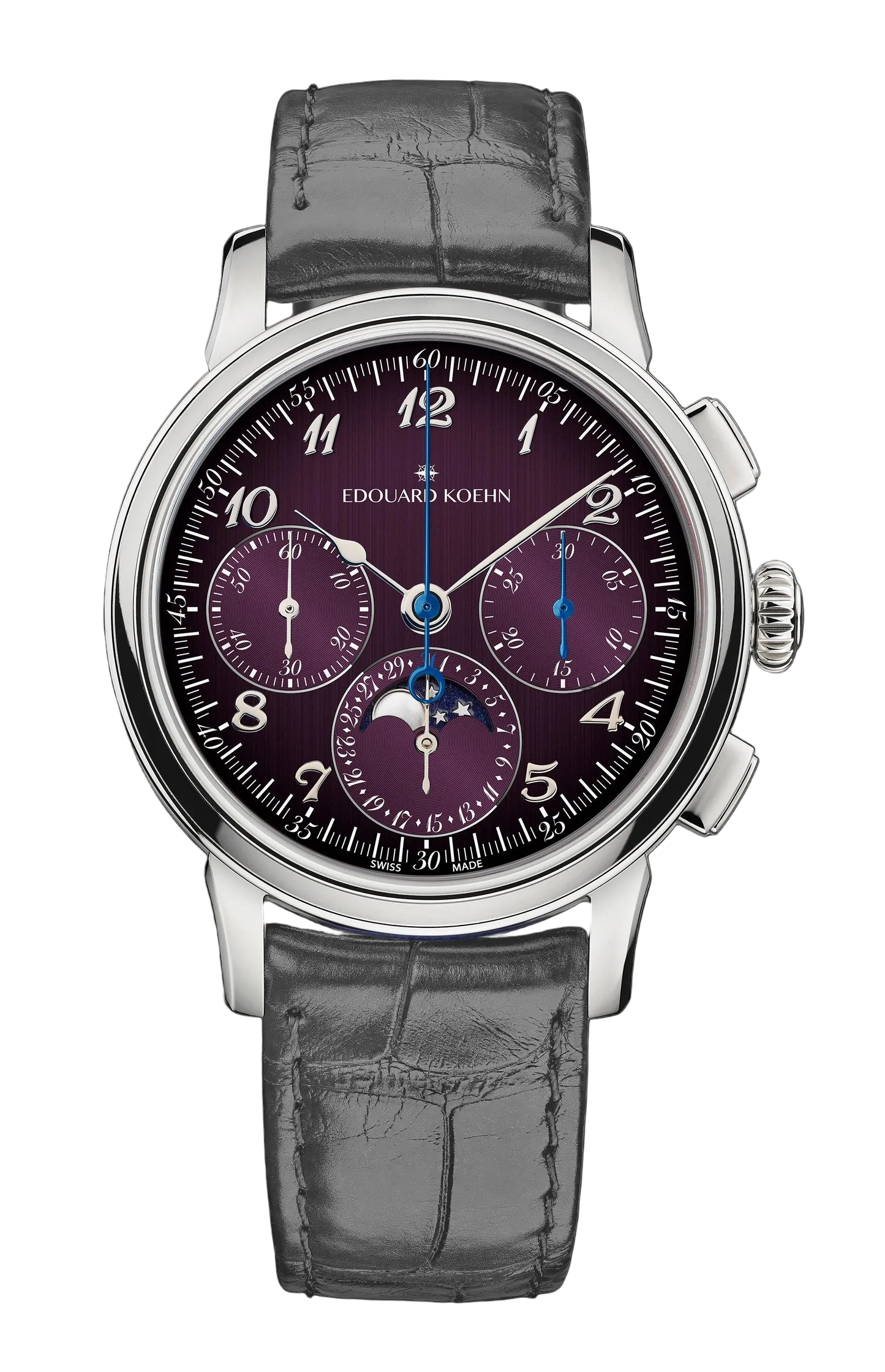 Edouard Koehn Legacy Moonphase Chronograph Purple (EK-CHR12 SS)