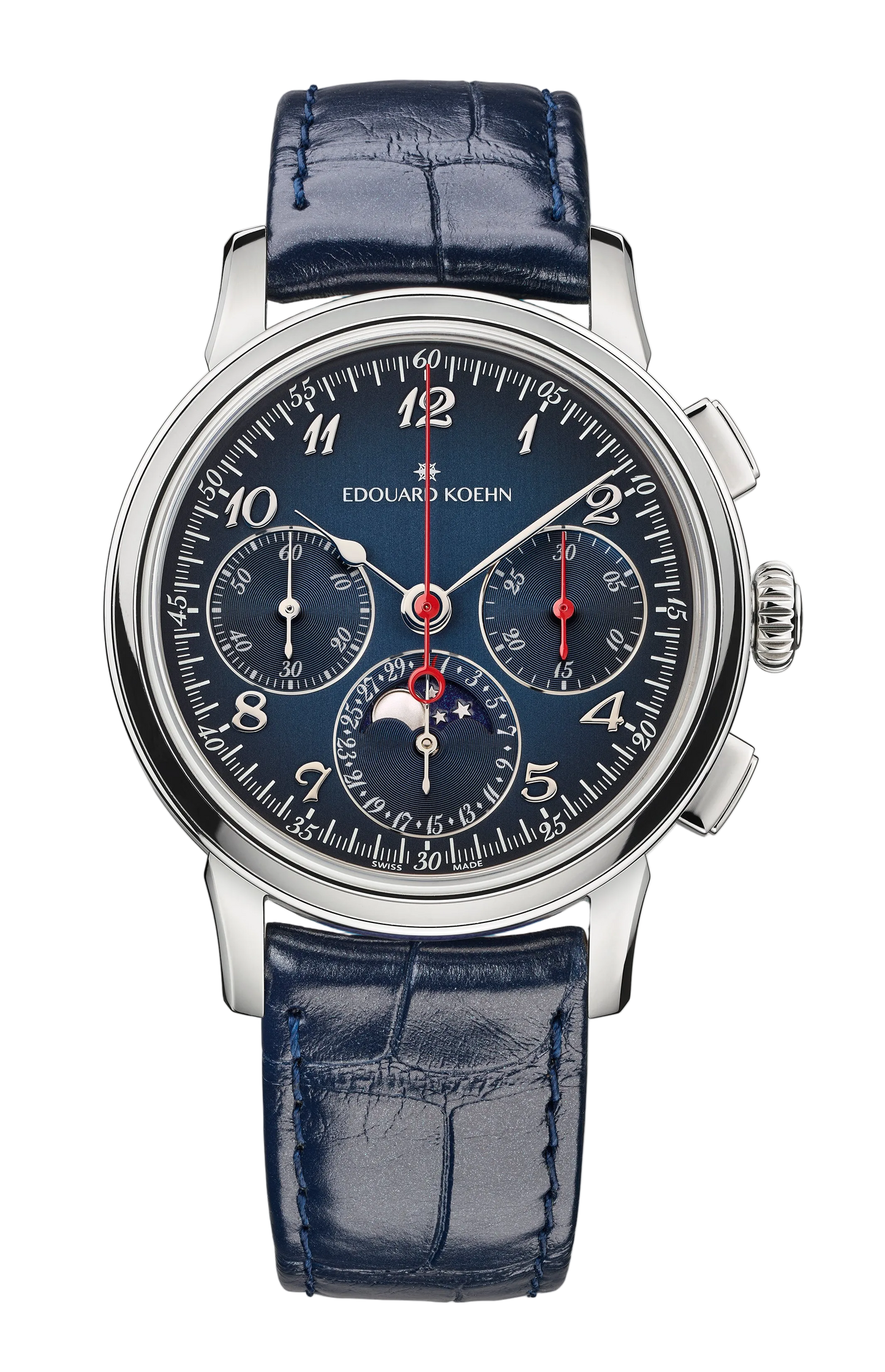 Edouard Koehn Legacy Moonphase Chronograph Midnight Blue (EK-CHR12 GN)