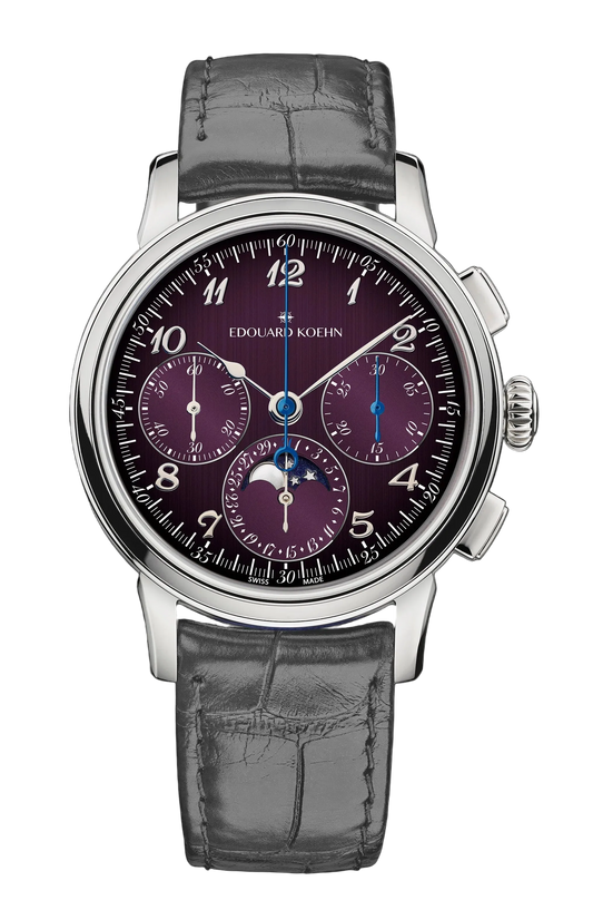 Edouard Koehn Legacy Moonphase Chronograph Purple (EK-CHR12 SS)