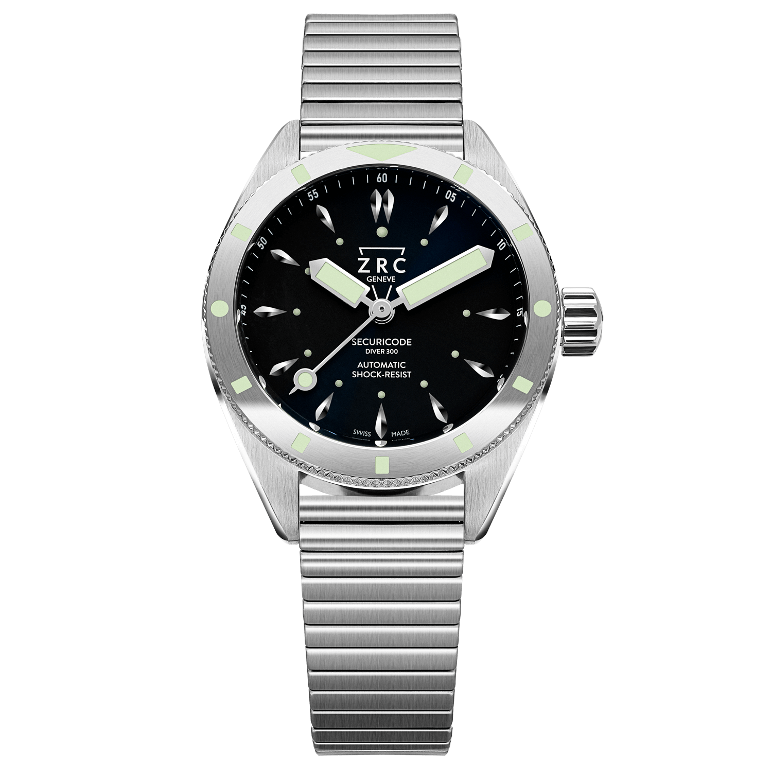 ZRC Securicode Diver 300 Steel SC39163 - front