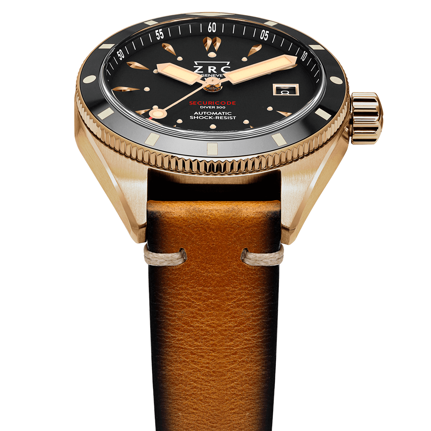 ZRC Securicode Diver 300 Bronze SC39463 - wrist shot