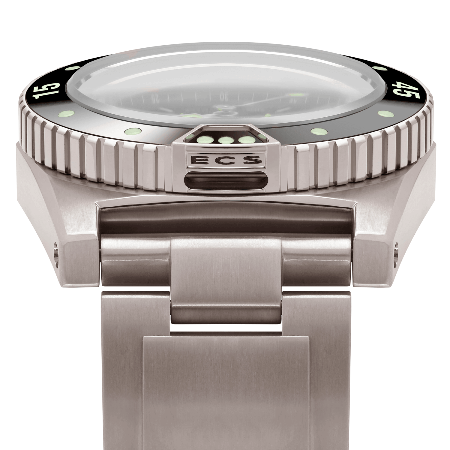 ZRC Grands Fonds Abyss Titanium Bracelet GF4221221113 - bezel detail