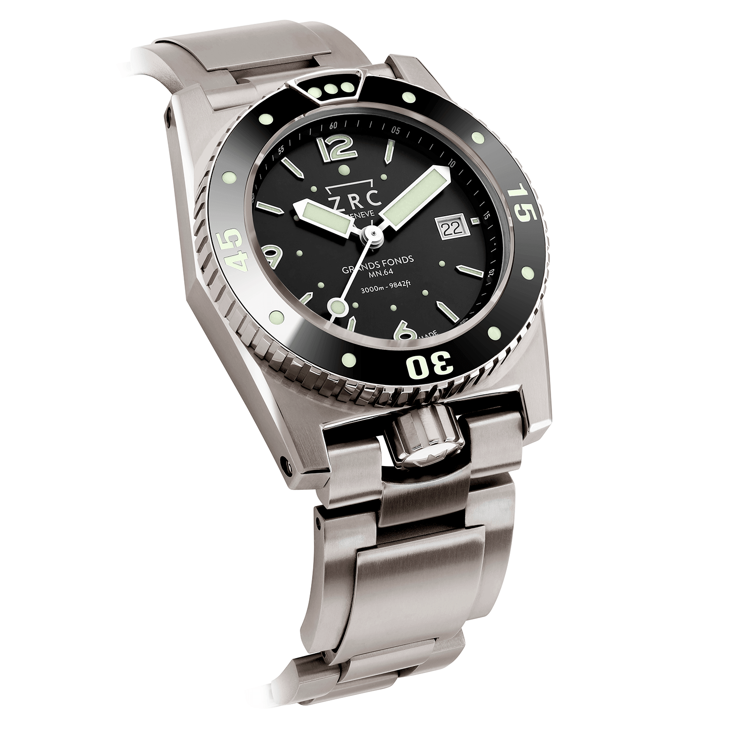 ZRC Grands Fonds Abyss Titanium Bracelet GF4221221113 - profile