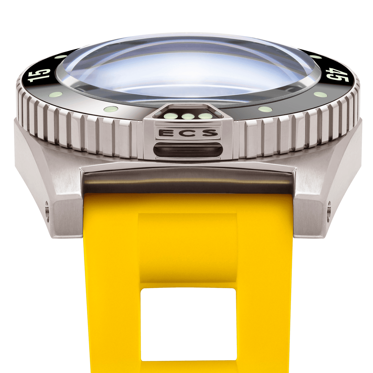 ZRC Grands Fonds Abyss Titanium Rubber GF4226521118 - bezel detail