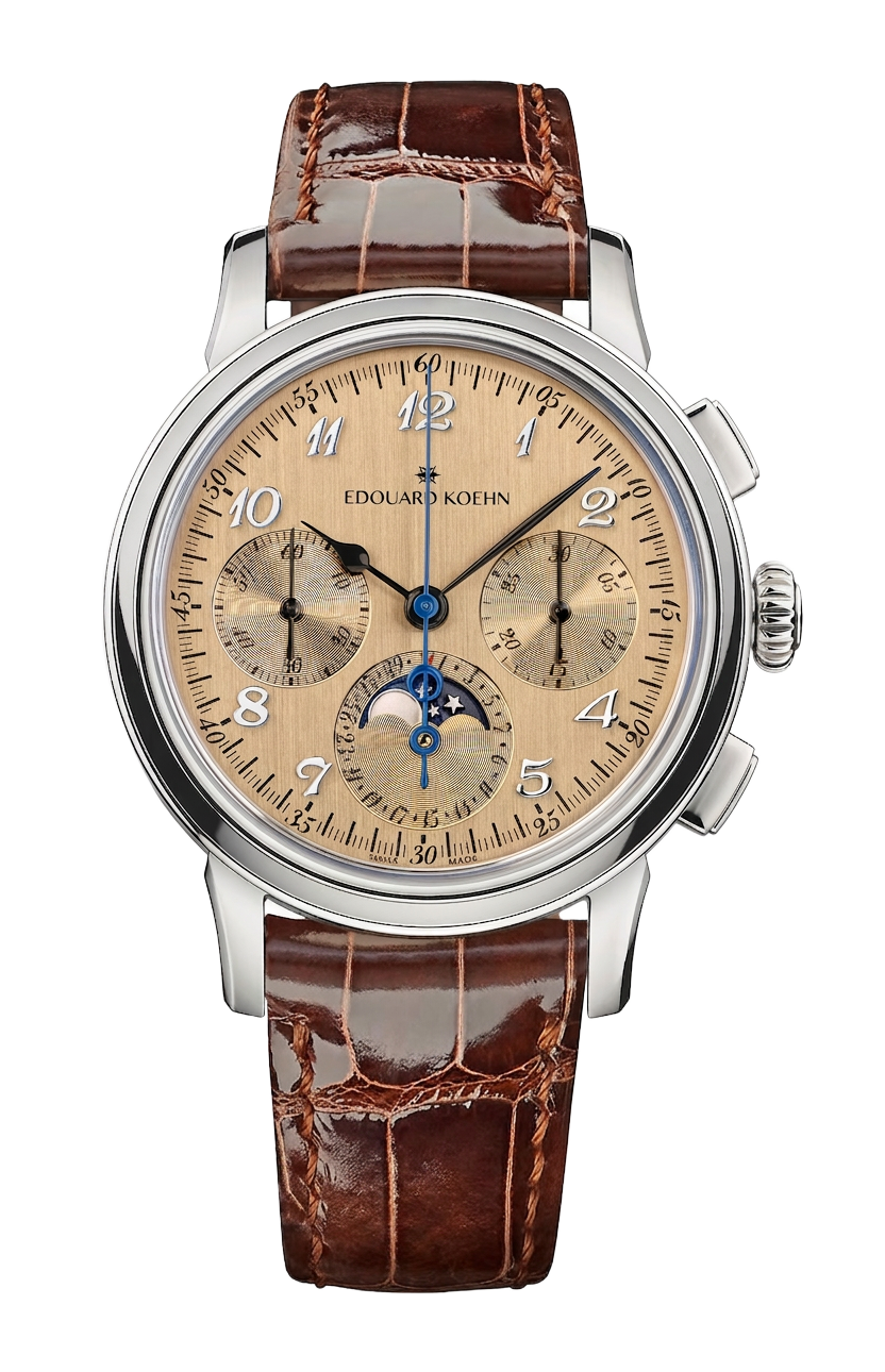 Edouard Koehn Legacy Moonphase Chronograph Sand, dune dial