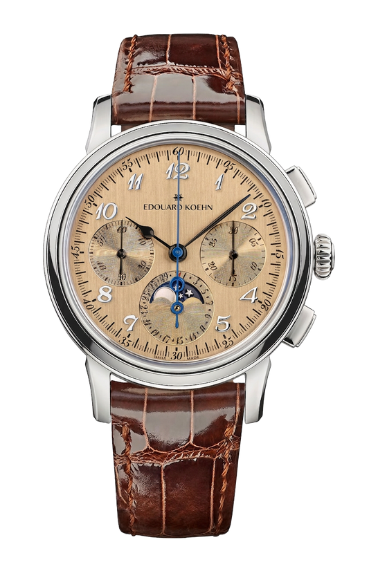 Edouard Koehn Legacy Moonphase Chronograph Sand, dune dial